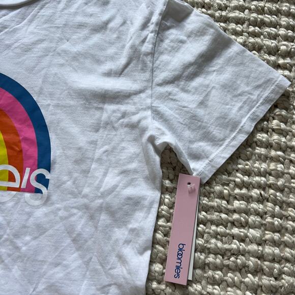 Bloomies Cropped Tee Sz Small - Picture 2 of 4
